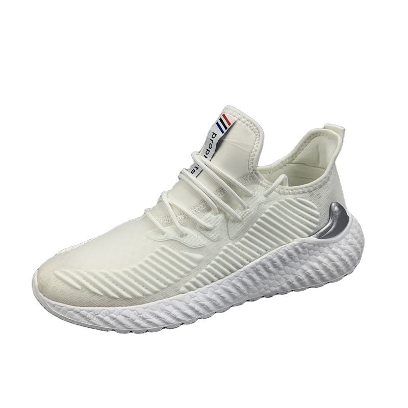 Men Casual Shoes Running Shoes Lace up Fly Knit Lightweight Comfortable Breathable Walking Sneakers