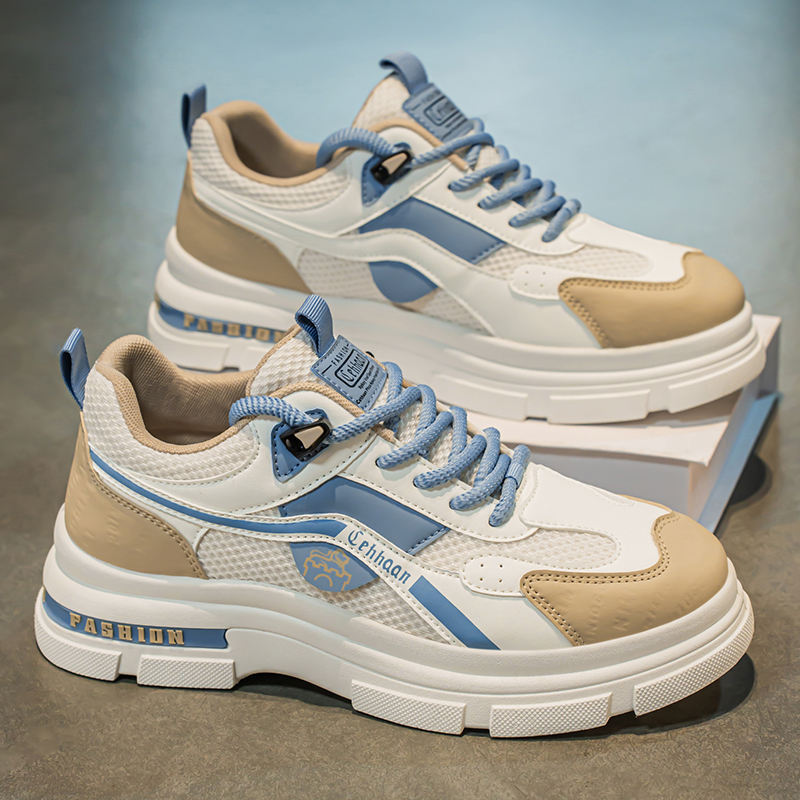 2025 New Trendy and Fashionable Men's Retro Style Workwear Shoes Breathable Non-slip Mesh Lining Outdoor Casual Walking Shoes