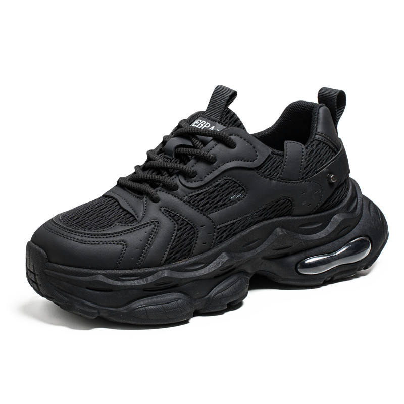 Men's Plus Size Sport Sneakers Factory Custom Brand Logo Breathable Mesh Height Increasing Casual Running Shoes Winter Spring